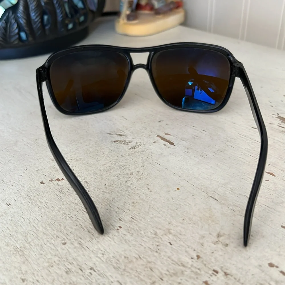 Vintage Vuarnet Pouilloux aviator sunglasses polarized gradient black mirrored